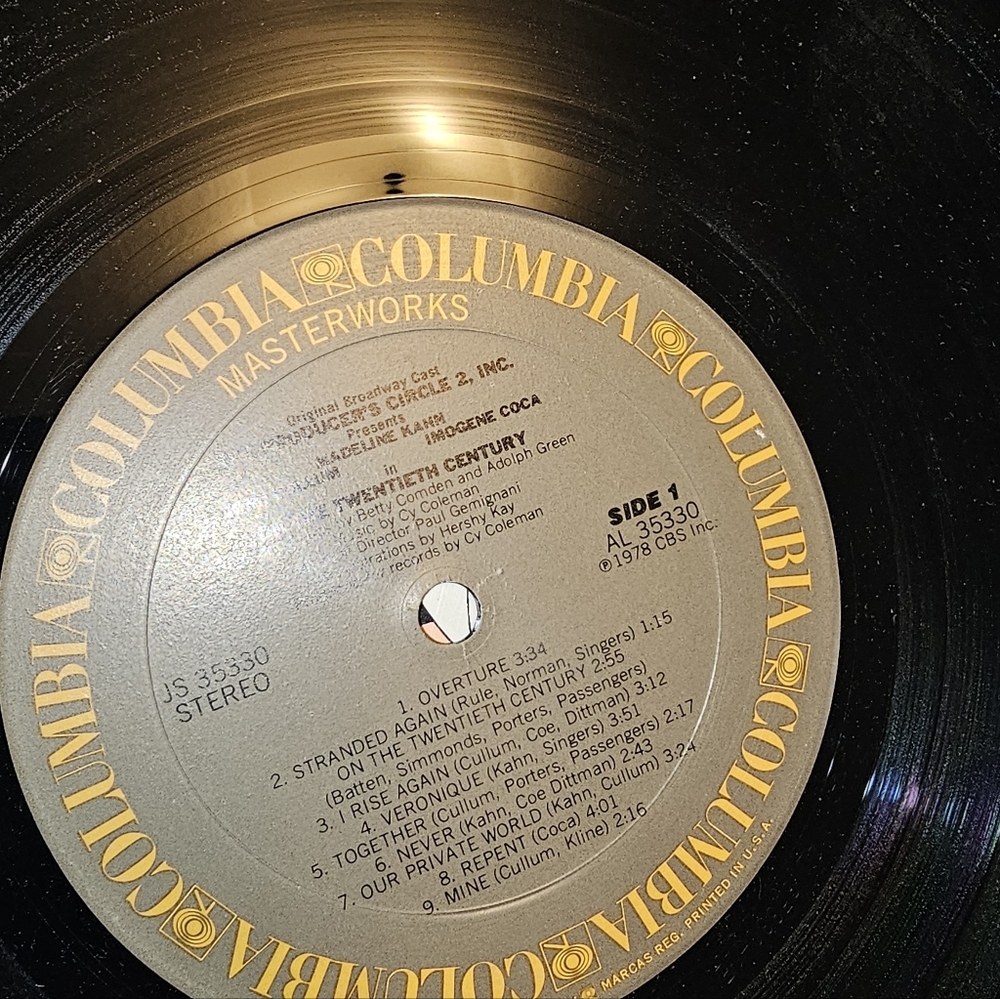 1978‎ original Broadway cast recording vinyl LP of the musical On the Twentieth - Picture 8 of 9